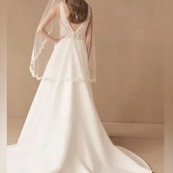 Anthropologie BHLDN Wedding Veil, French Lace